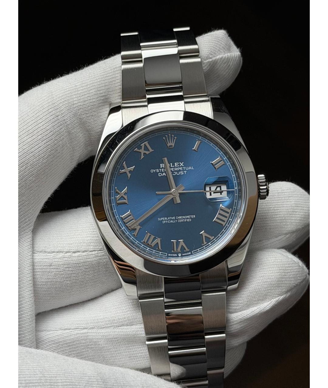 ROLEX Темно-синие часы, фото 2