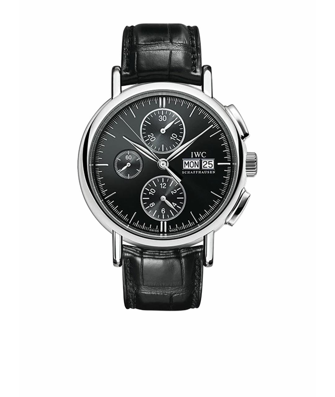 IWC Черные часы, фото 1