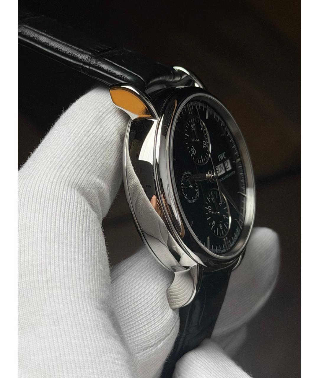IWC Черные часы, фото 5