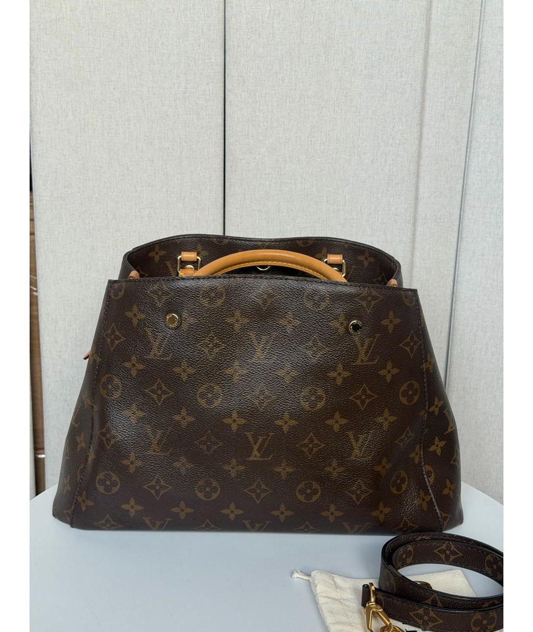 LOUIS VUITTON Коричневая сумка через плечо из канвы, фото 5