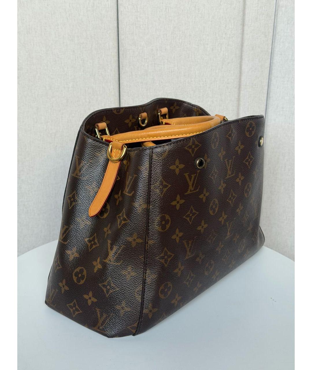 LOUIS VUITTON Коричневая сумка через плечо из канвы, фото 7