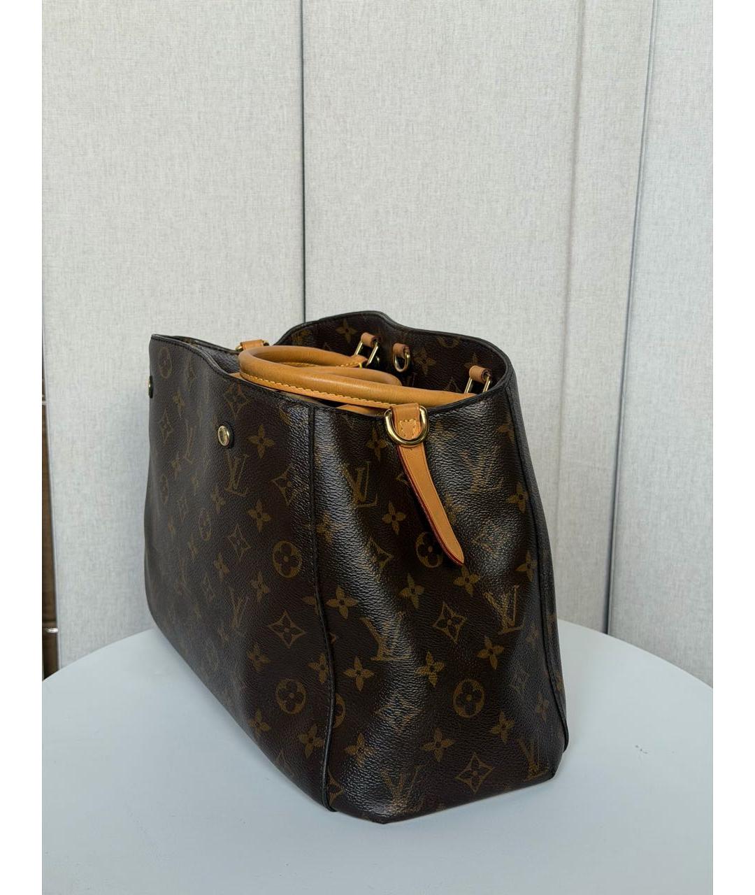 LOUIS VUITTON Коричневая сумка через плечо из канвы, фото 6