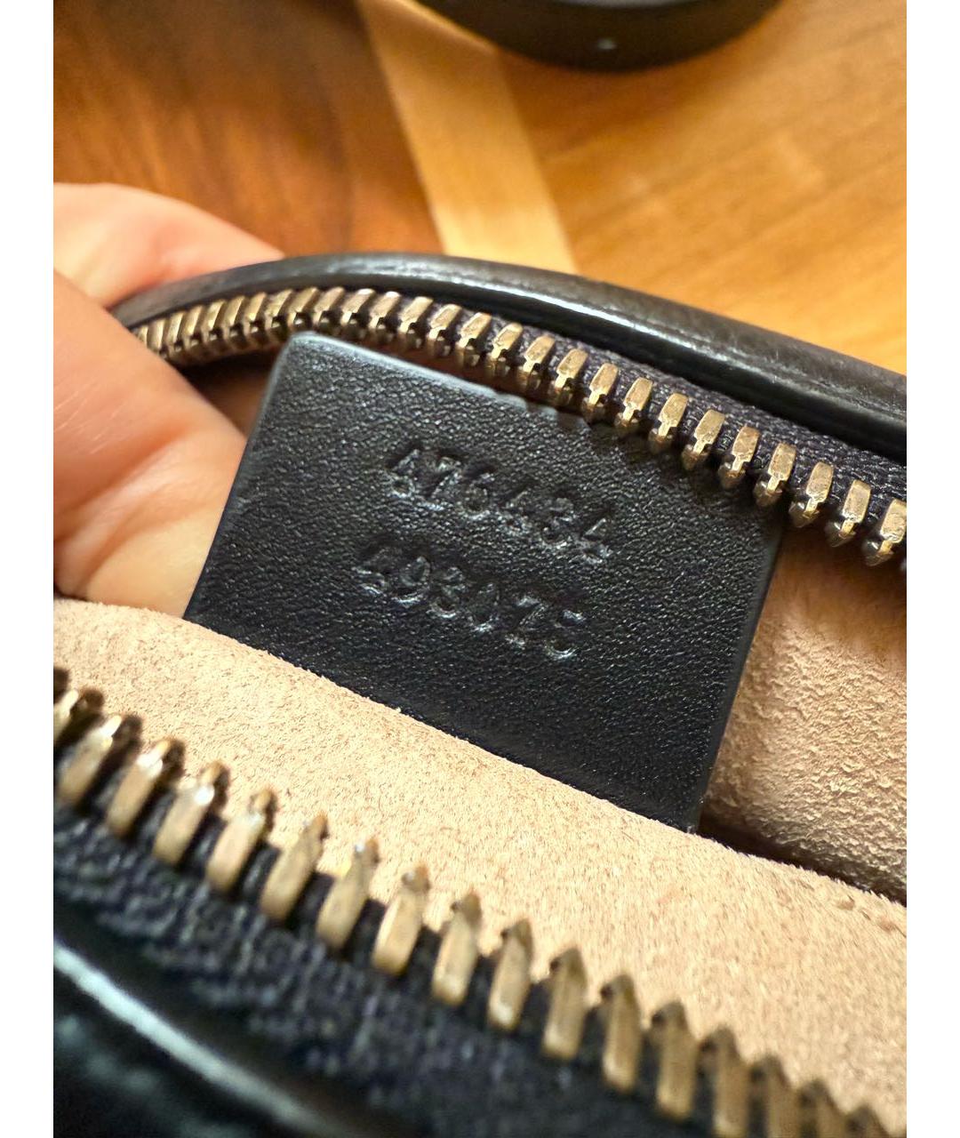 GUCCI Черная кожаная поясная сумка, фото 6