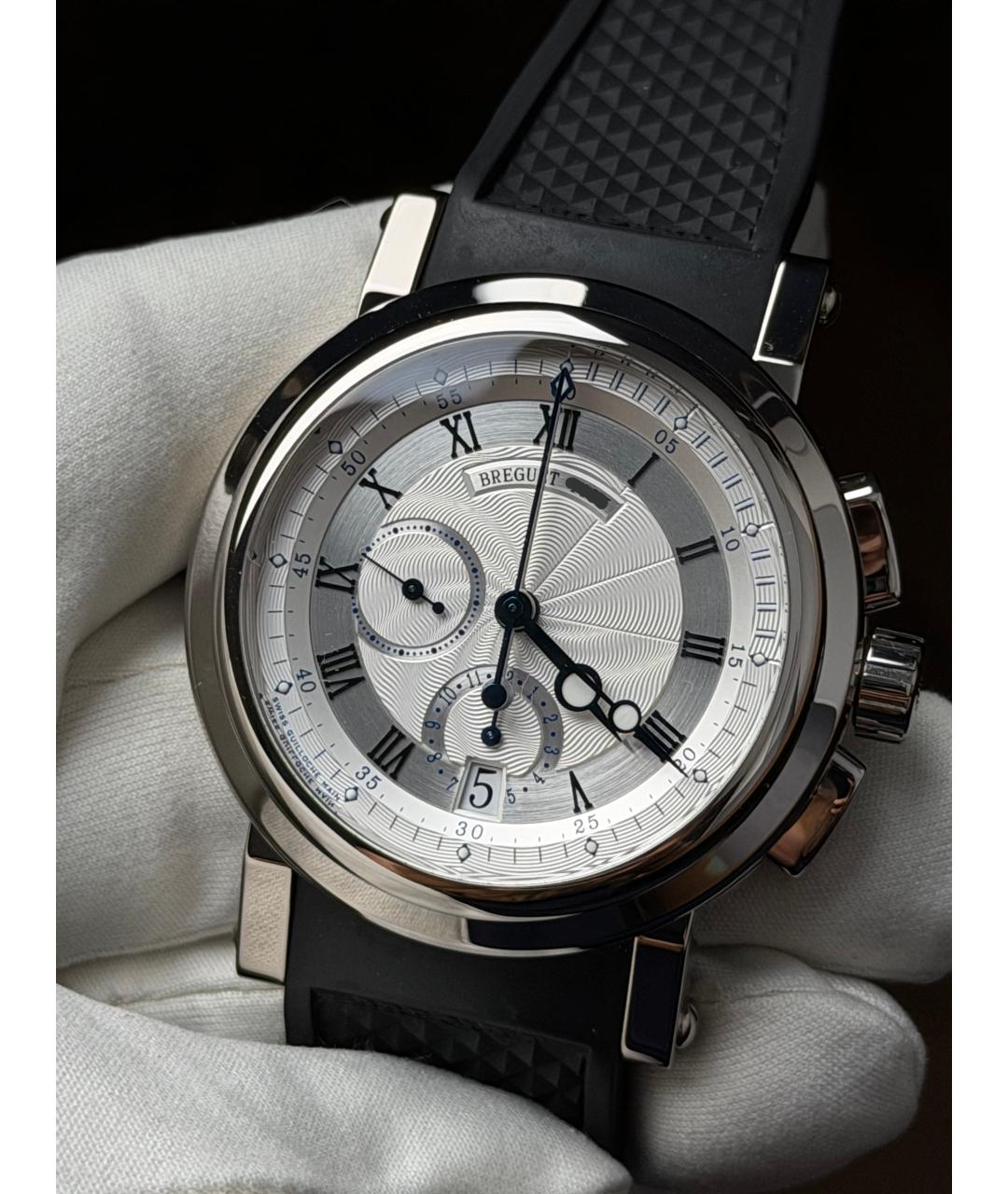 Breguet Серые часы из белого золота, фото 3