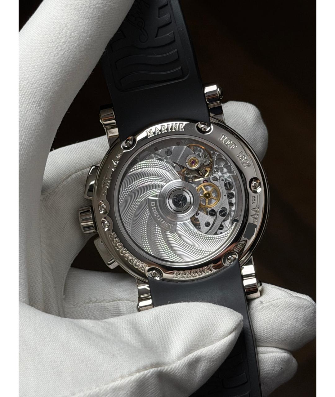 Breguet Серые часы из белого золота, фото 8