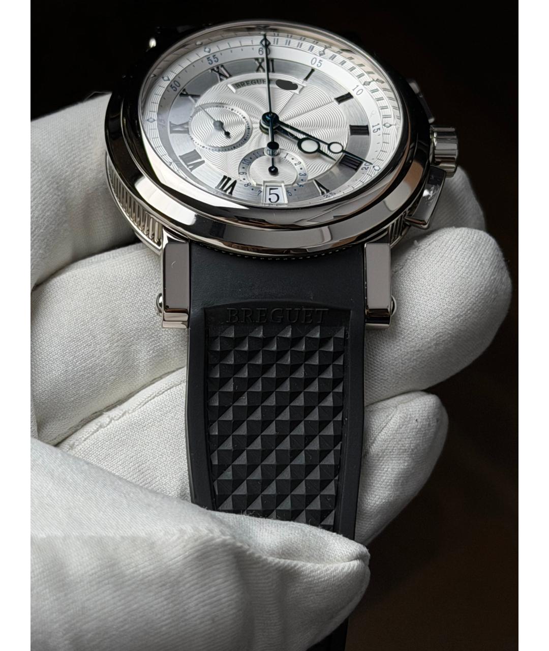 Breguet Серые часы из белого золота, фото 7