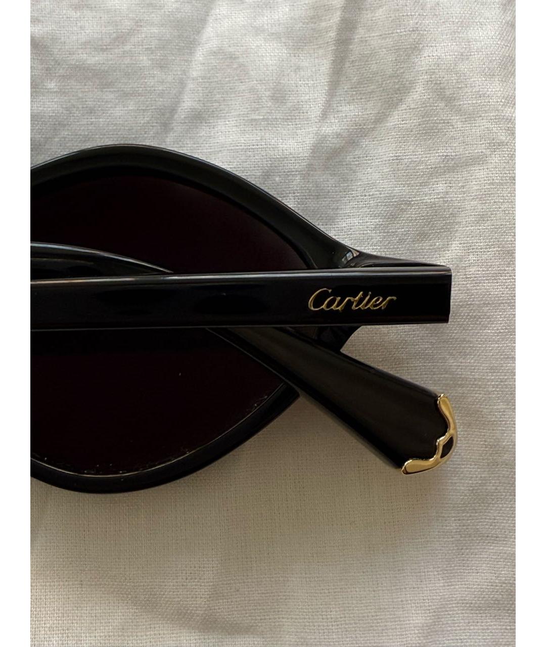 CARTIER Черные солнцезащитные очки, фото 4