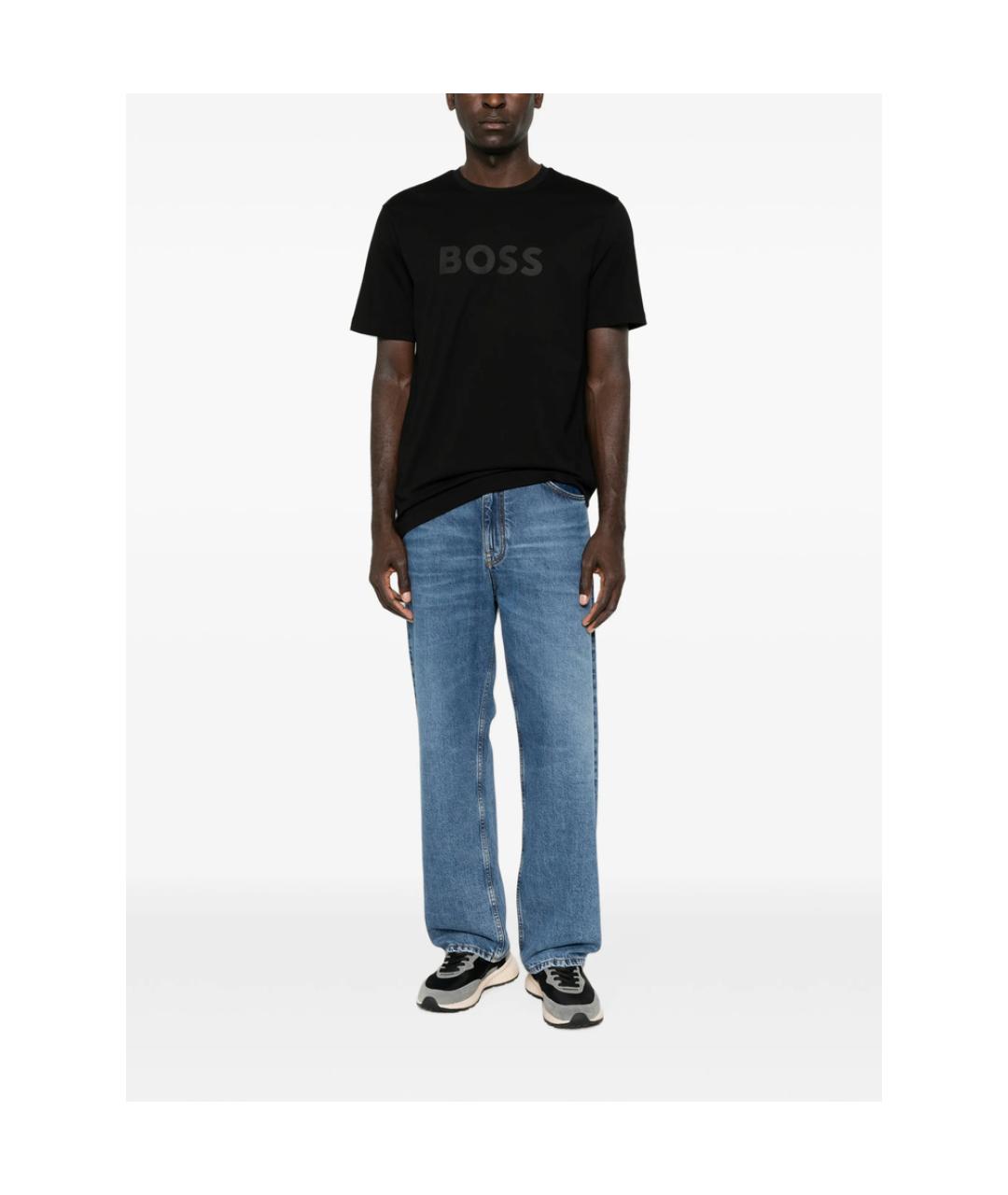 HUGO BOSS Черная футболка, фото 4