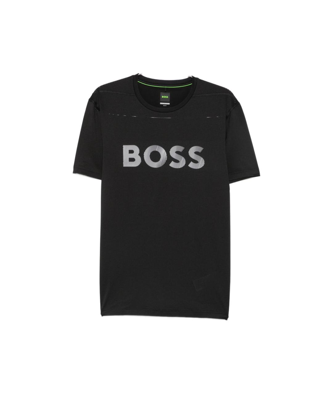 HUGO BOSS Черная хлопковая футболка, фото 1