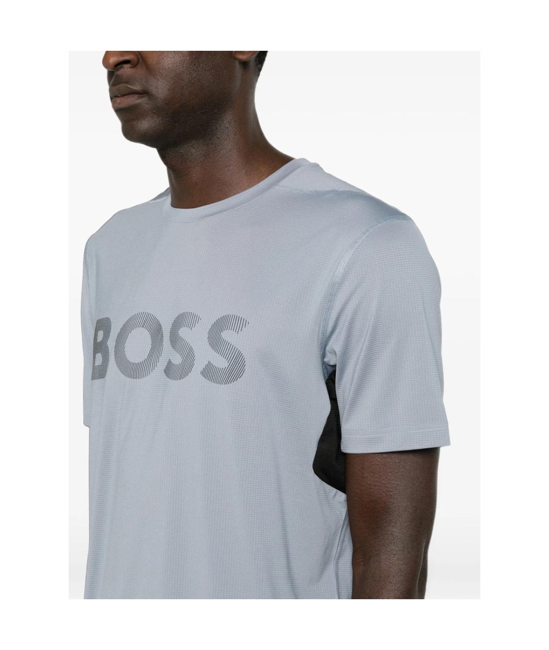 HUGO BOSS Серая футболка, фото 3