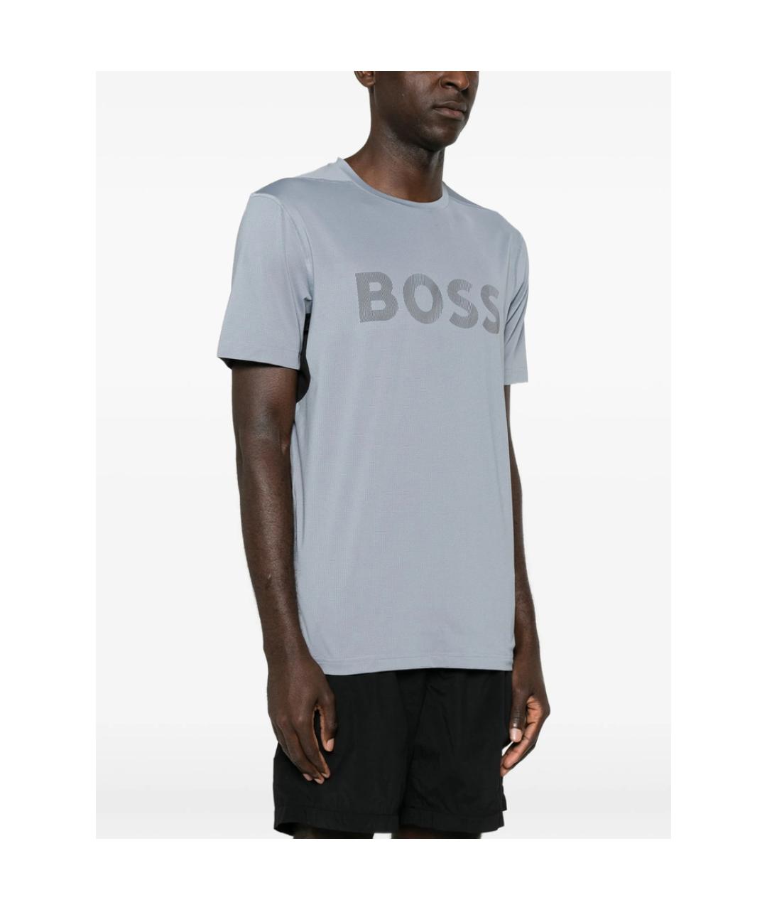 HUGO BOSS Серая футболка, фото 5