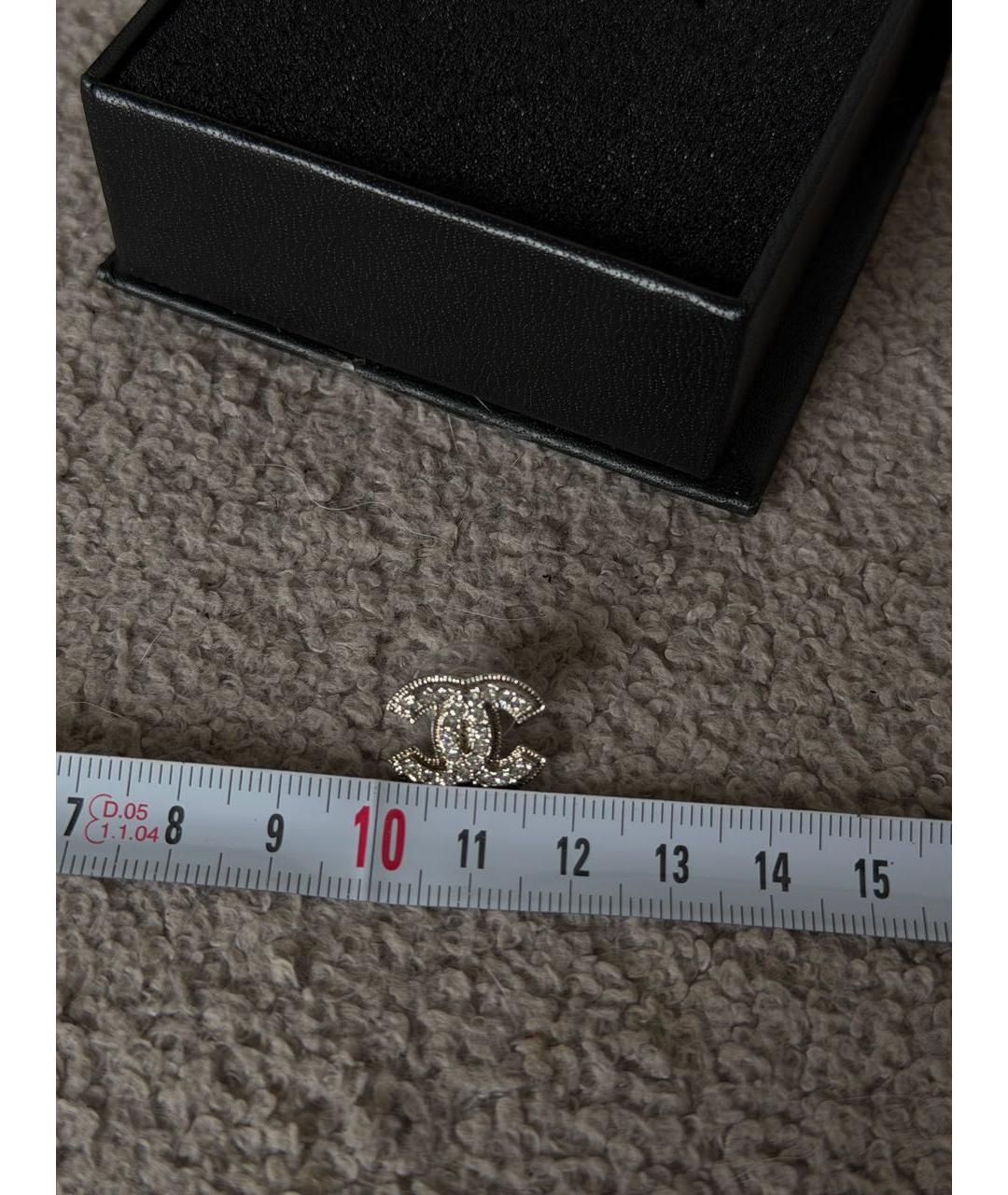 CHANEL Серебряные металлические серьги, фото 5