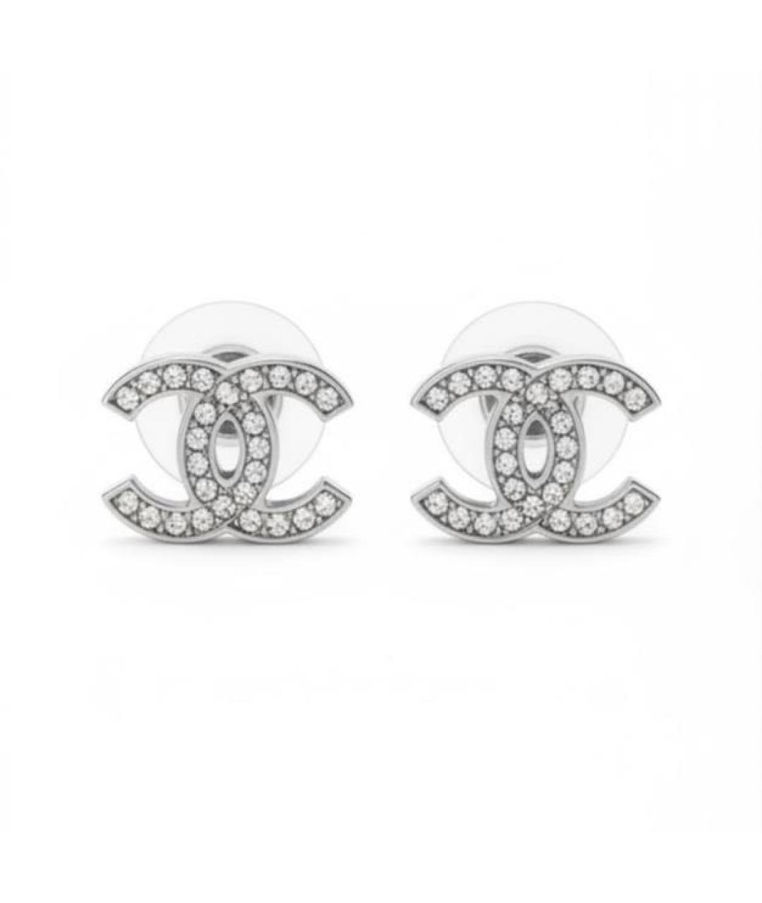 CHANEL Серебряные металлические серьги, фото 7