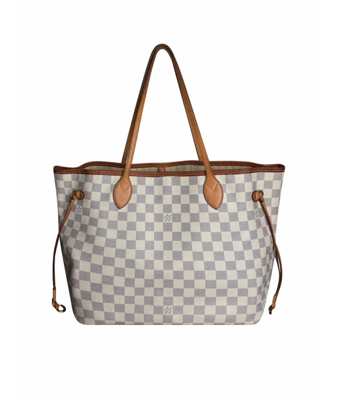 LOUIS VUITTON Белая сумка тоут из канвы, фото 1