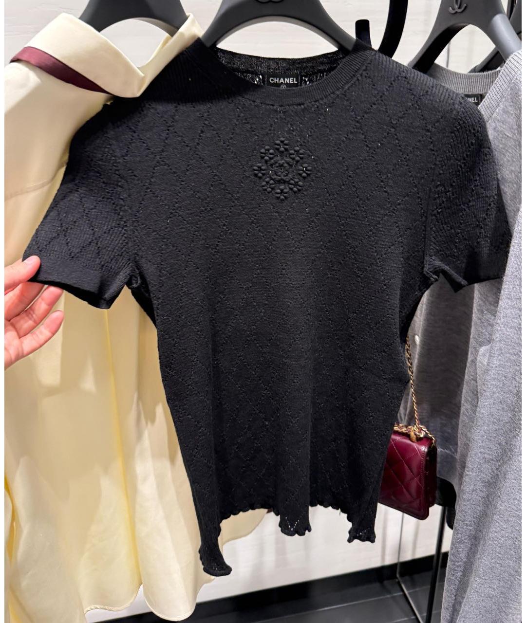 CHANEL Черная футболка, фото 2