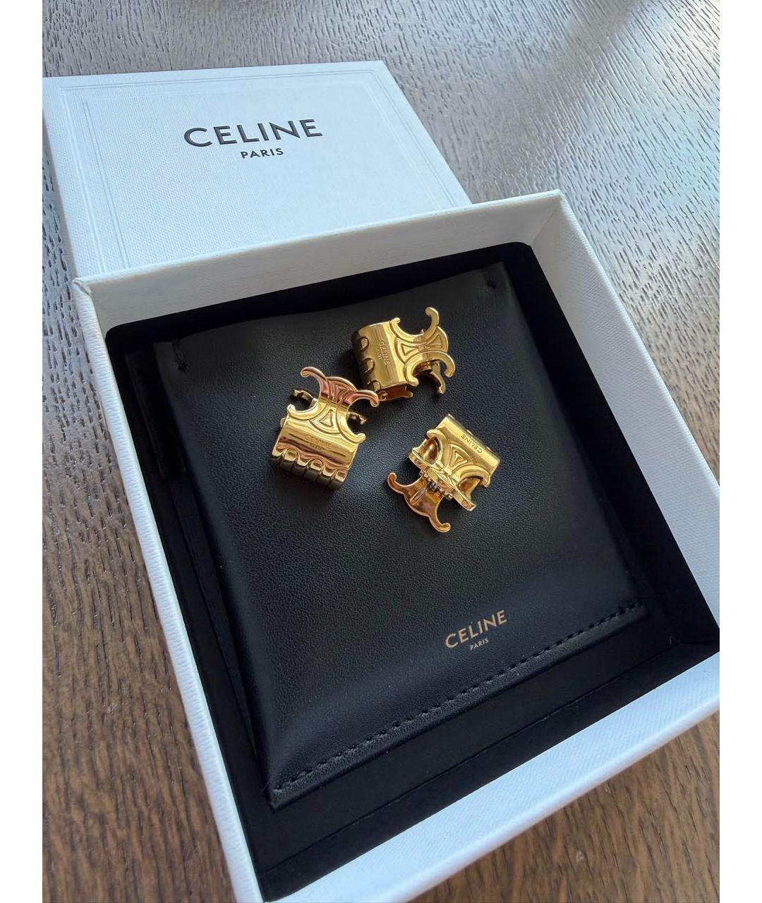 CELINE Золотая заколка, фото 3