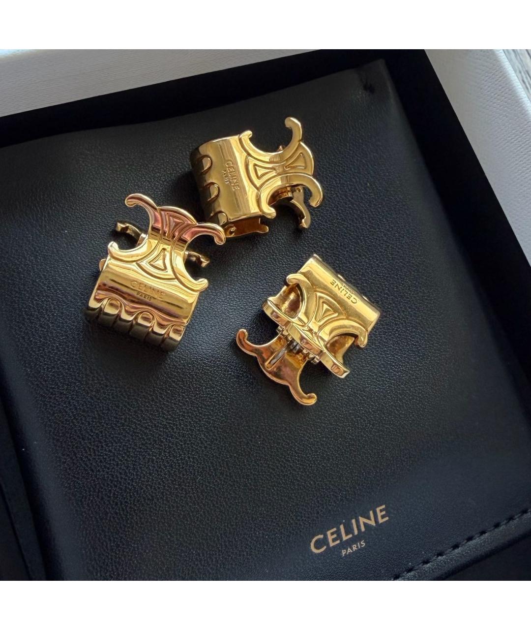 CELINE Золотая заколка, фото 2