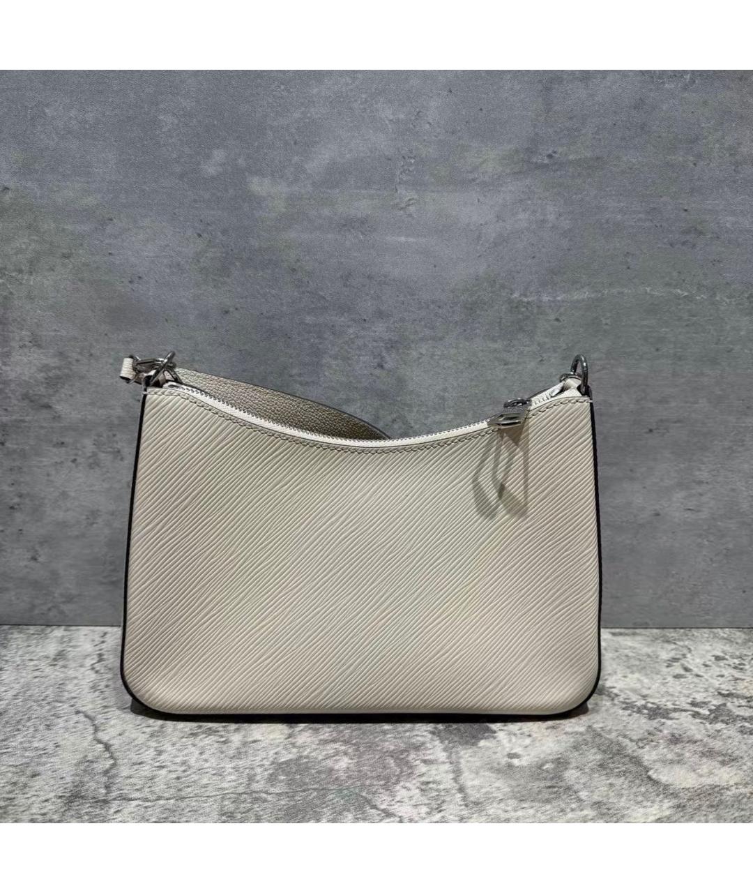 LOUIS VUITTON Бежевая кожаная сумка через плечо, фото 2