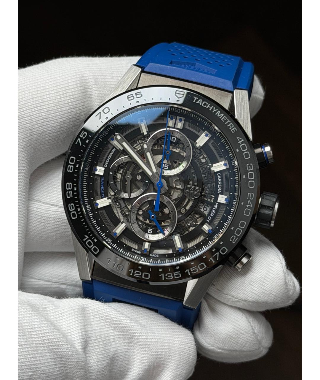 TAG HEUER Темно-синие часы, фото 3