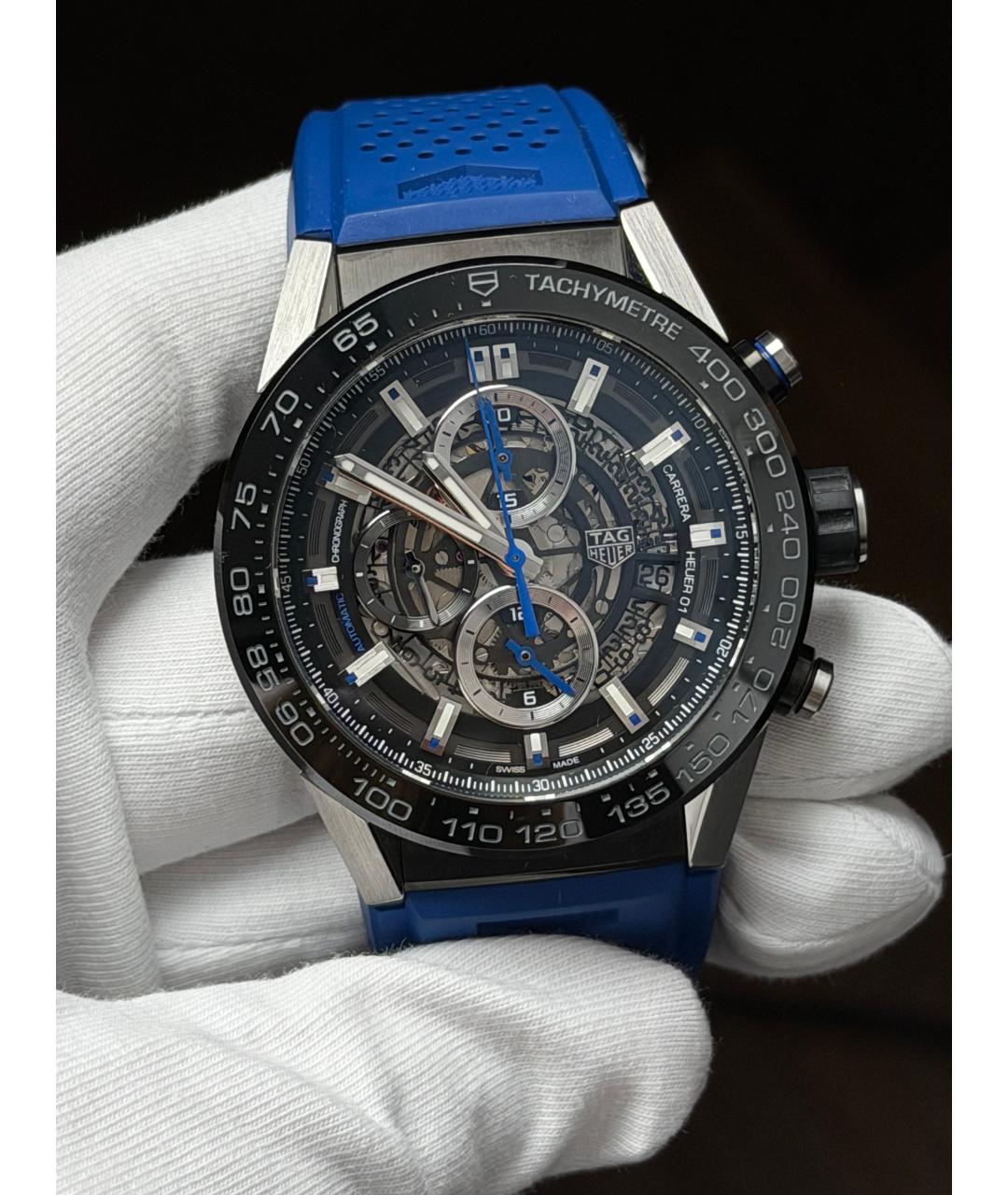TAG HEUER Темно-синие часы, фото 2