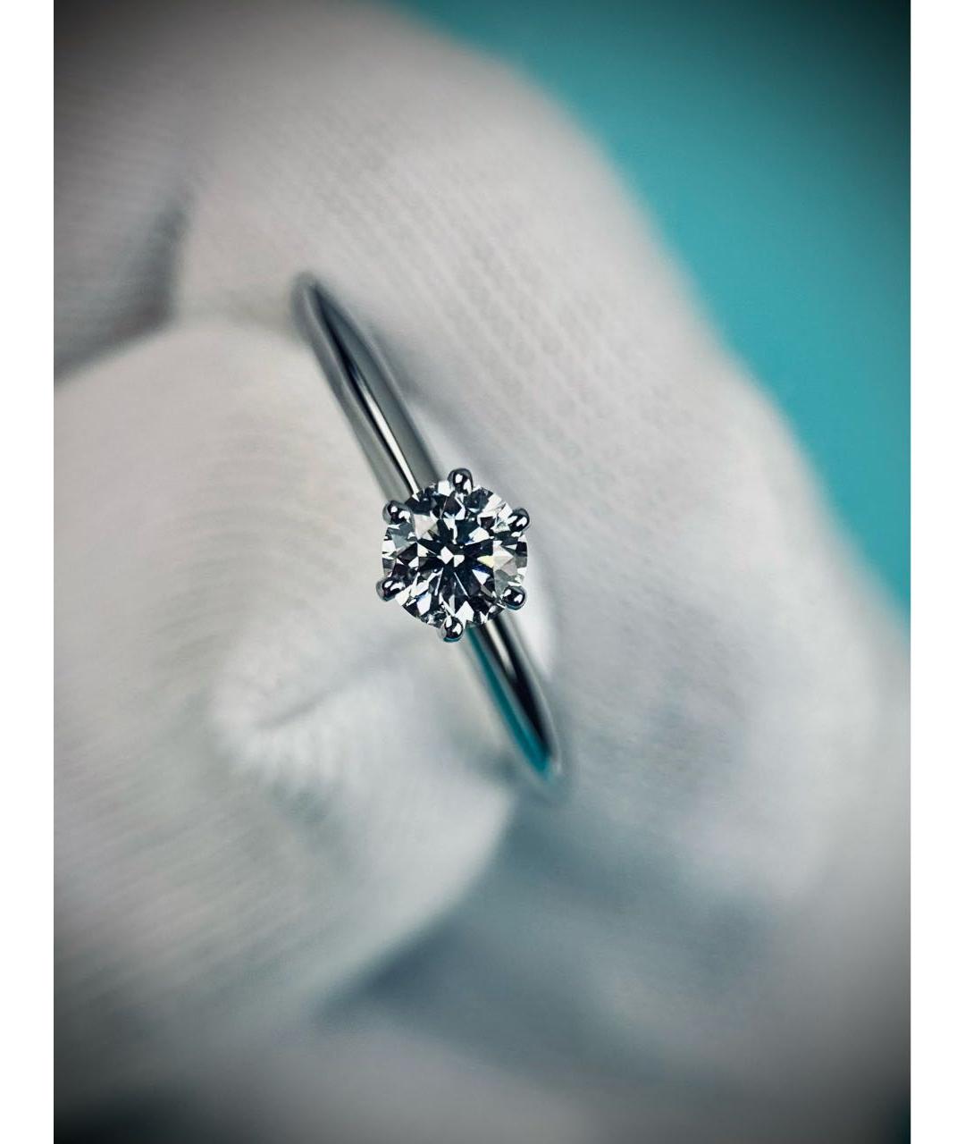 TIFFANY&CO Серебряное платиновое кольцо, фото 8