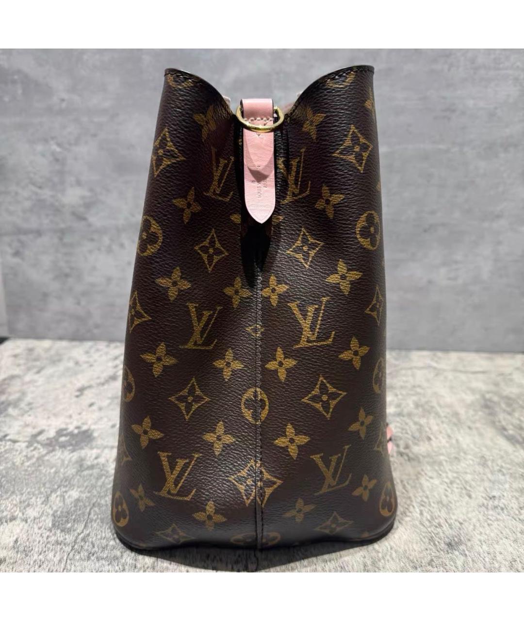 LOUIS VUITTON Розовая кожаная сумка тоут, фото 4