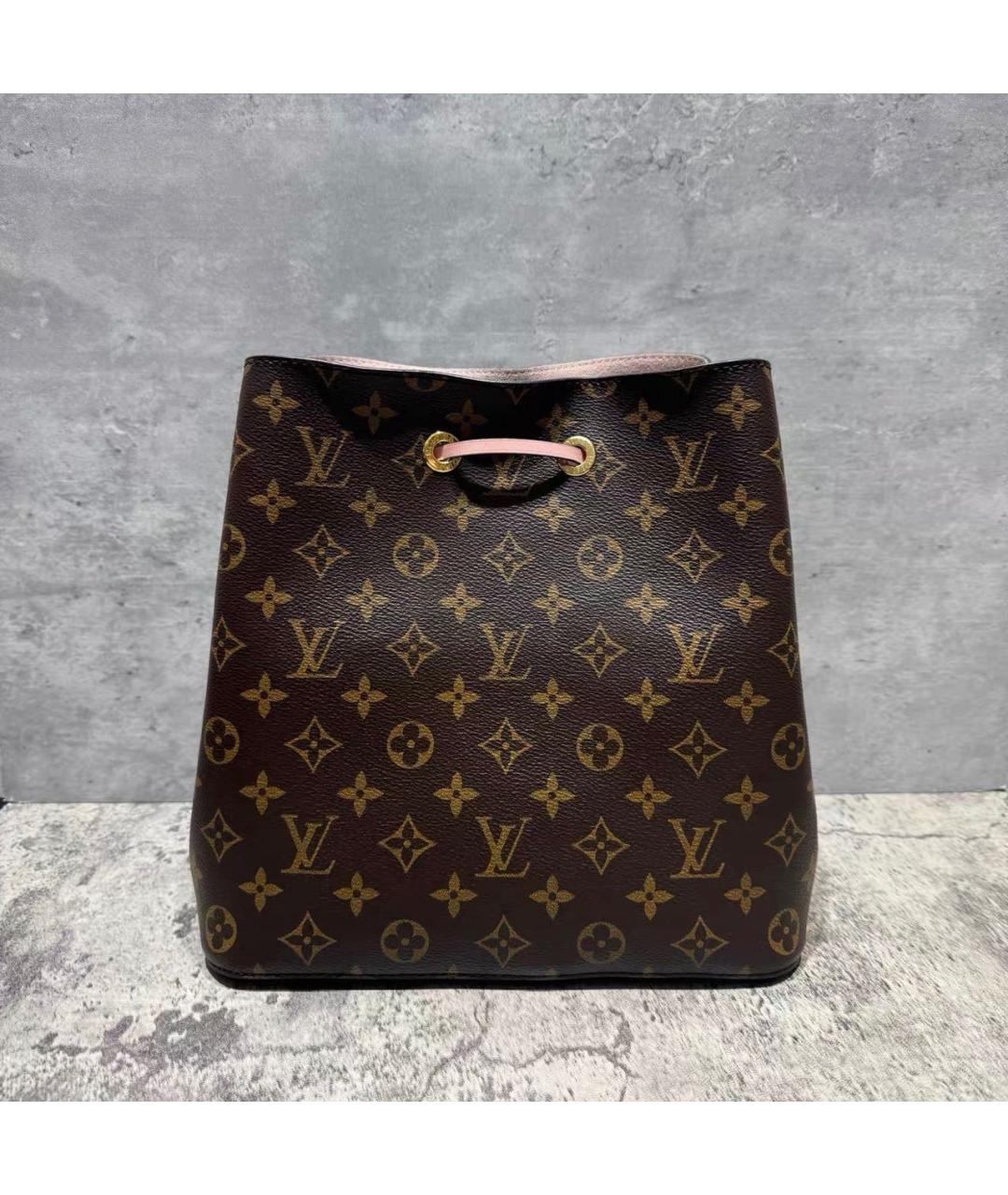LOUIS VUITTON Розовая кожаная сумка тоут, фото 2