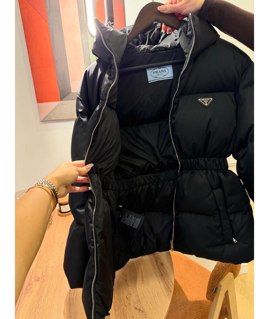 PRADA Черная полиамидовая куртка, фото 7