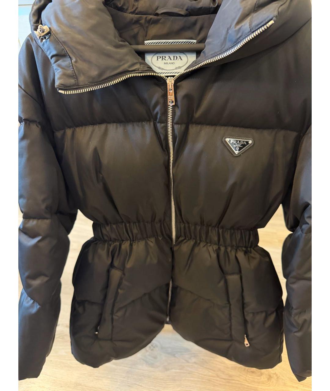 PRADA Черная полиамидовая куртка, фото 6