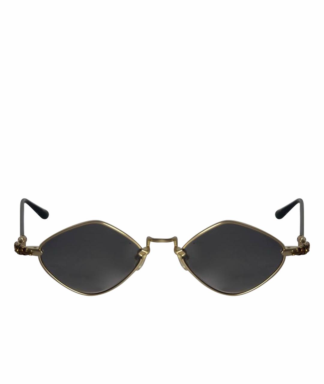 CHROME HEARTS Золотые металлические солнцезащитные очки, фото 5