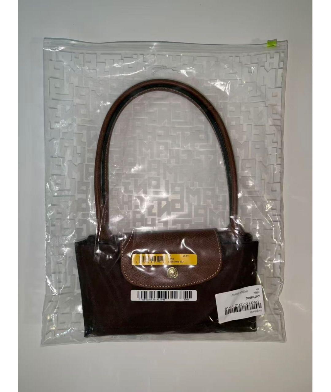 LONGCHAMP Коричневая тканевая сумка тоут, фото 8
