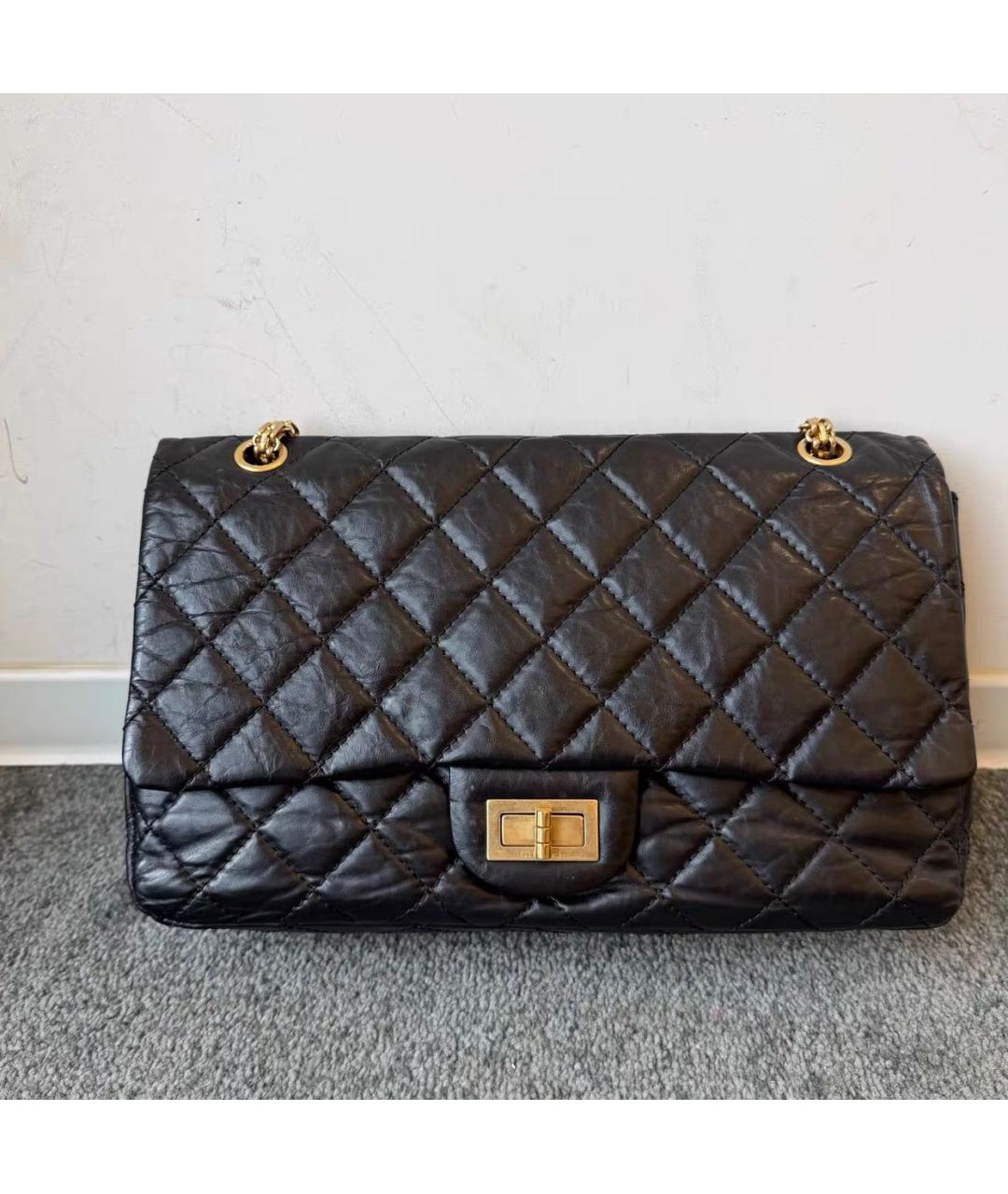 CHANEL Черная кожаная сумка тоут, фото 9