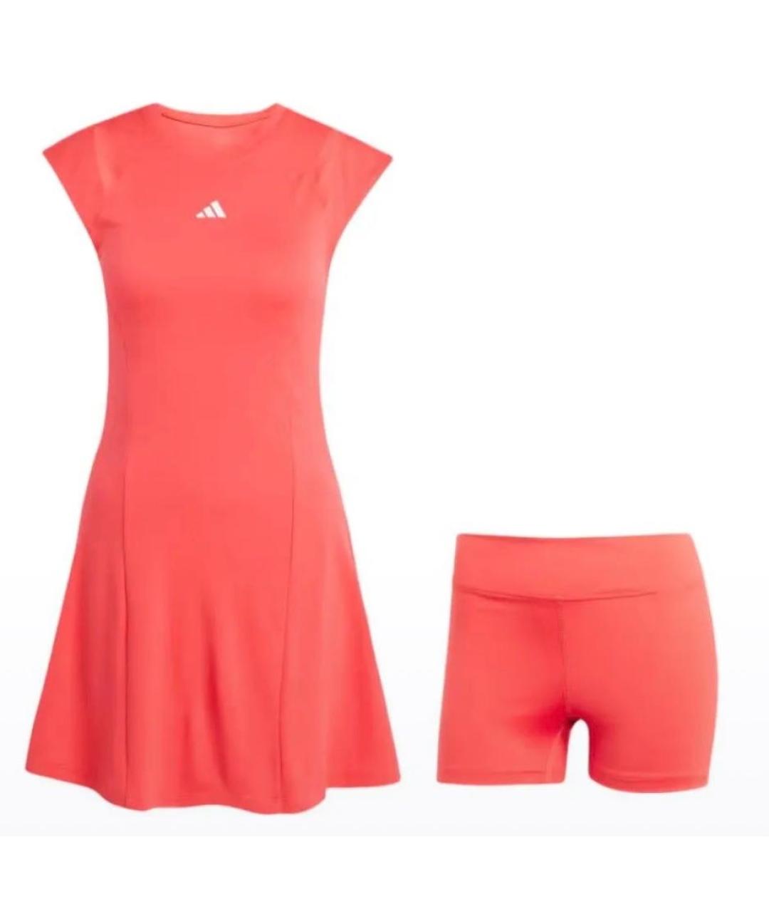 ADIDAS Красное полиэстеровое платье, фото 2