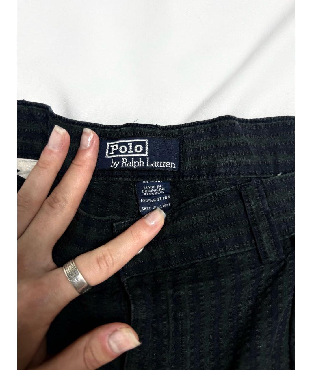 POLO RALPH LAUREN Темно-синие хлопковые шорты, фото 3