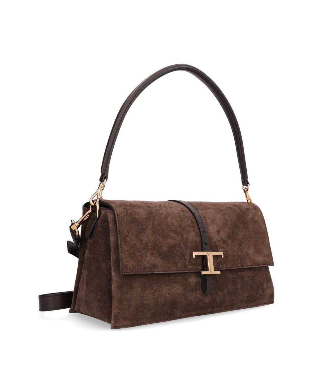 TOD'S Коричневая кожаная сумка через плечо, фото 2