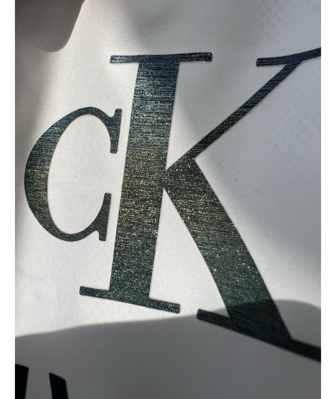 CALVIN KLEIN Бежевая полиэстеровая спортивная куртка, фото 7