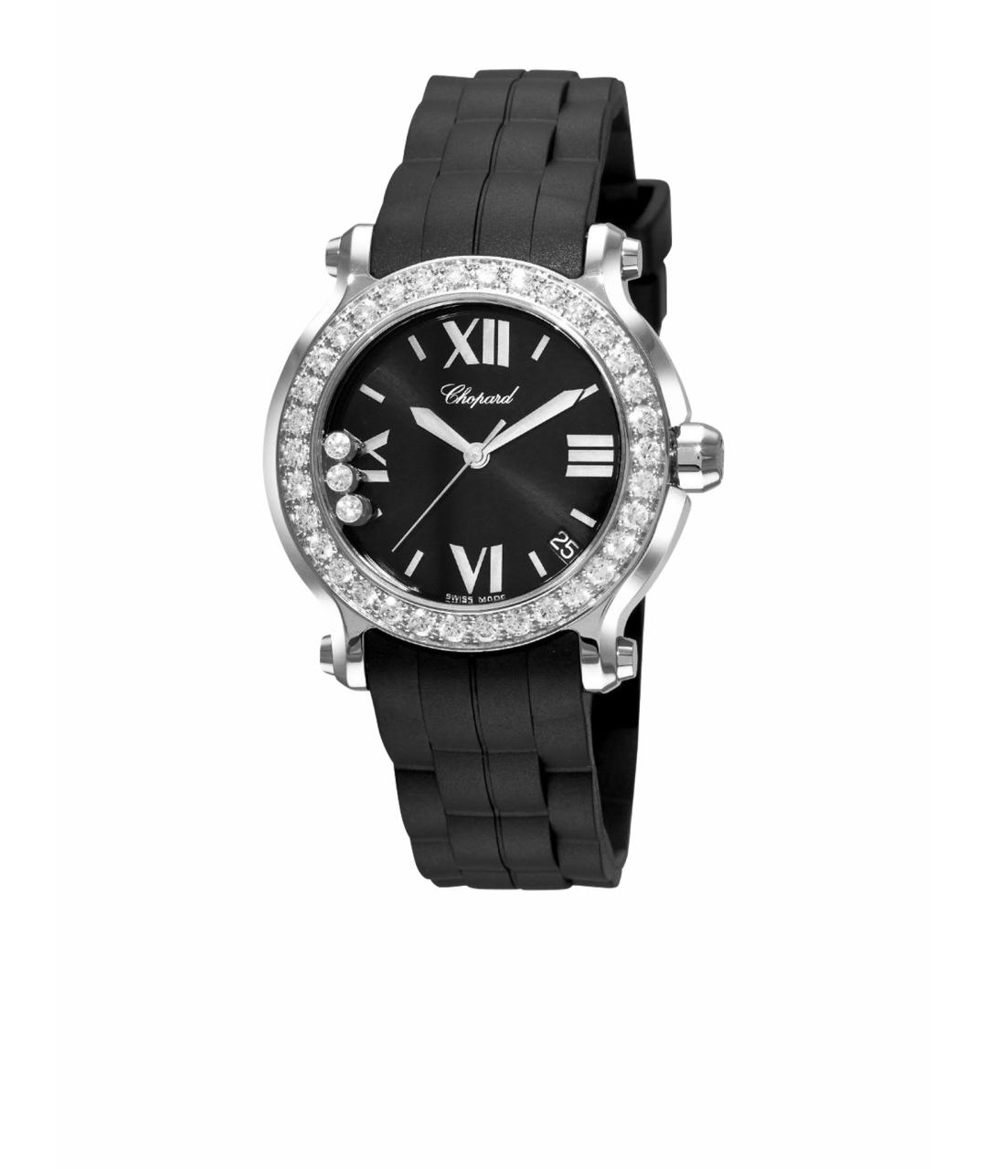 CHOPARD Черные металлические часы, фото 1