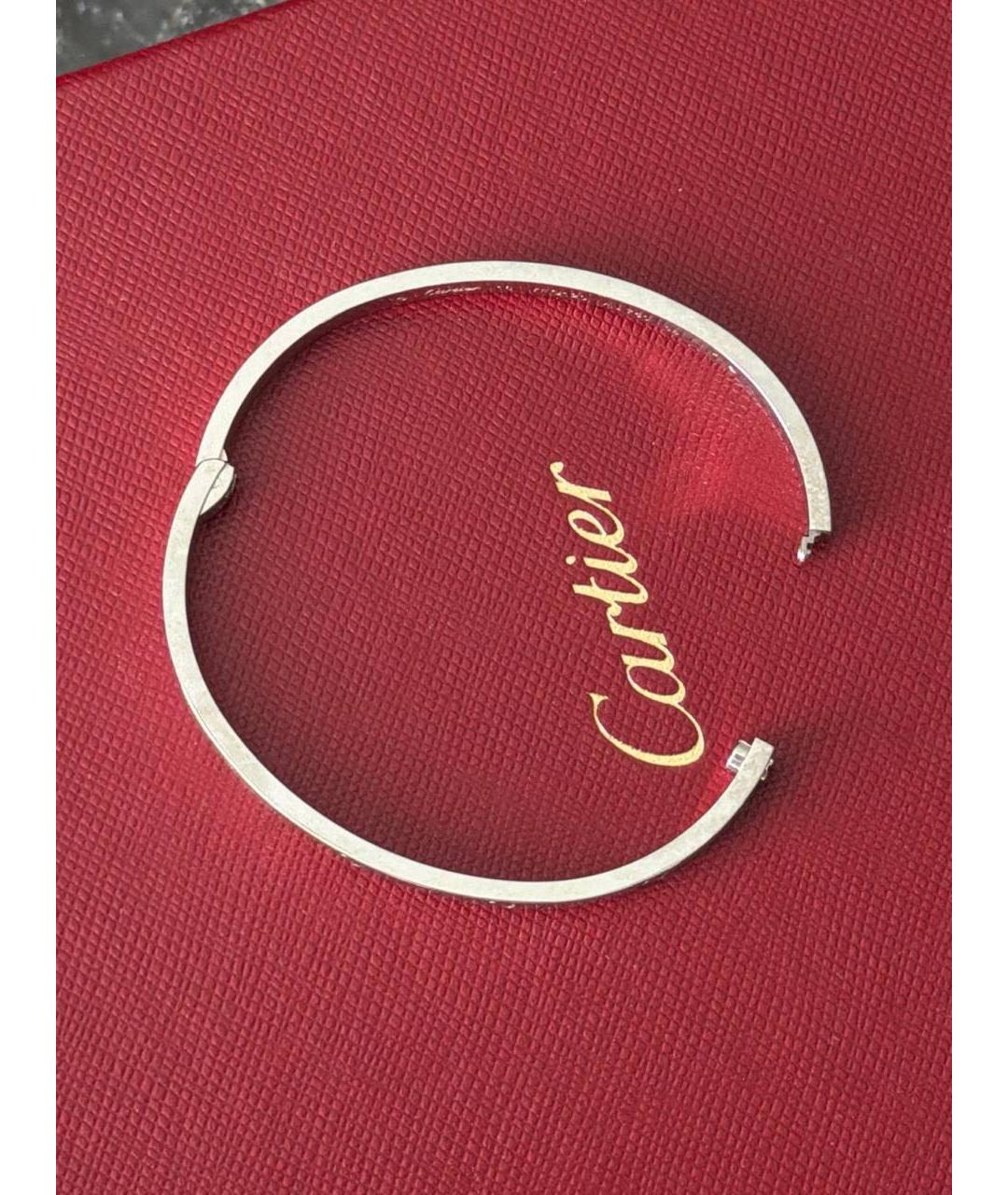 CARTIER Белый браслет из белого золота, фото 3