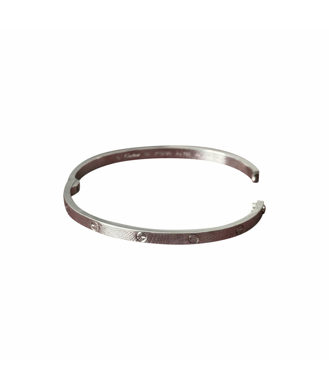 CARTIER Белый браслет из белого золота, фото 1