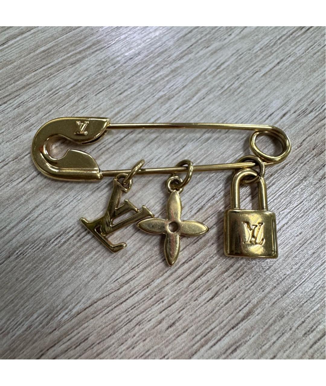 LOUIS VUITTON Золотая булавка / брошь, фото 5