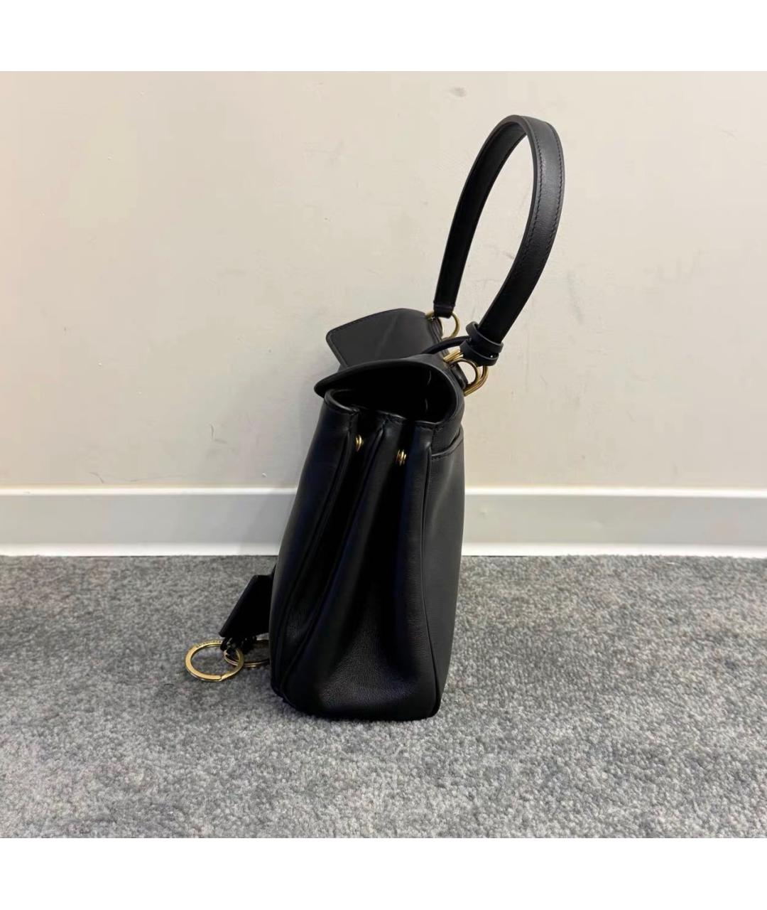 BALENCIAGA Черная кожаная сумка тоут, фото 2