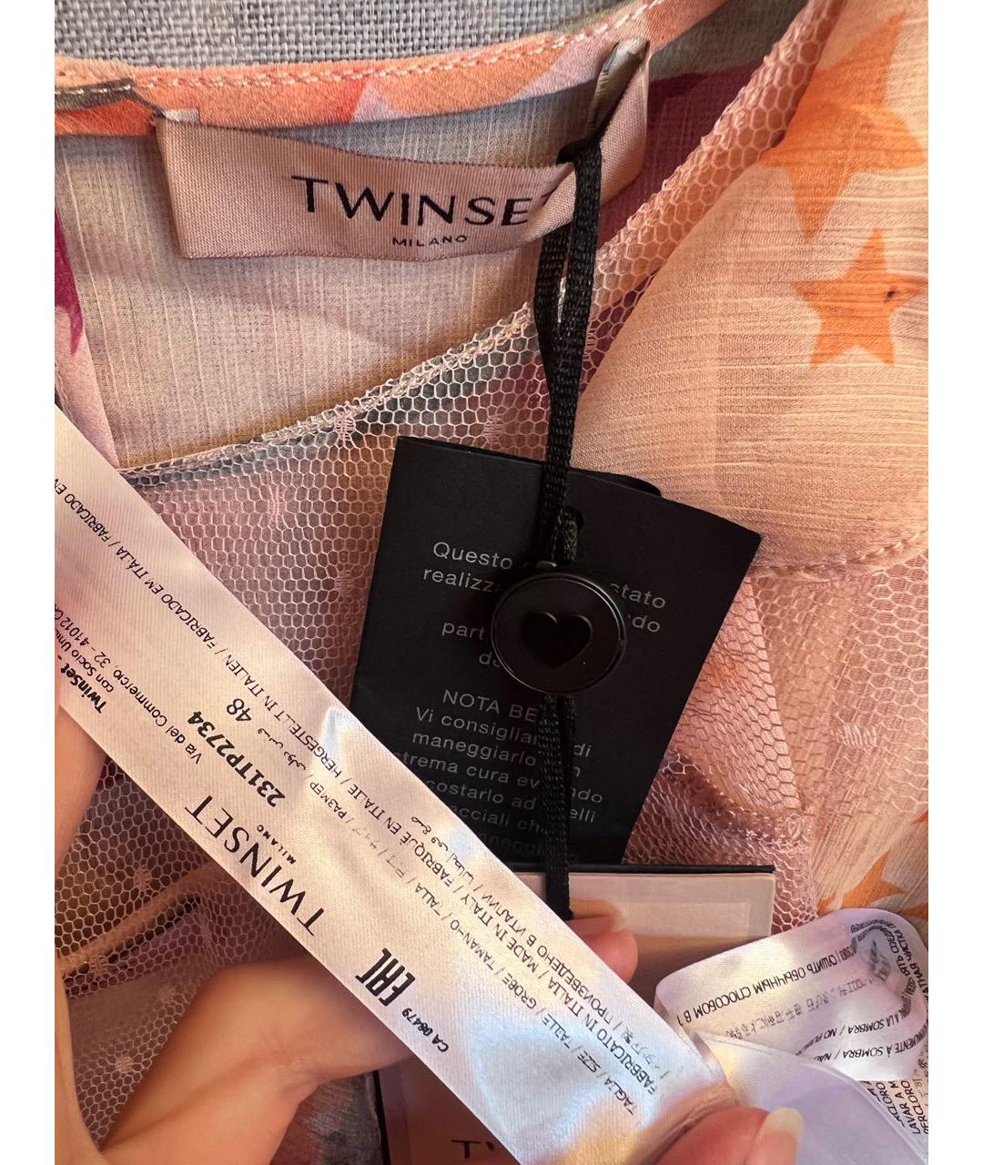 TWIN-SET Бежевая блузы, фото 3
