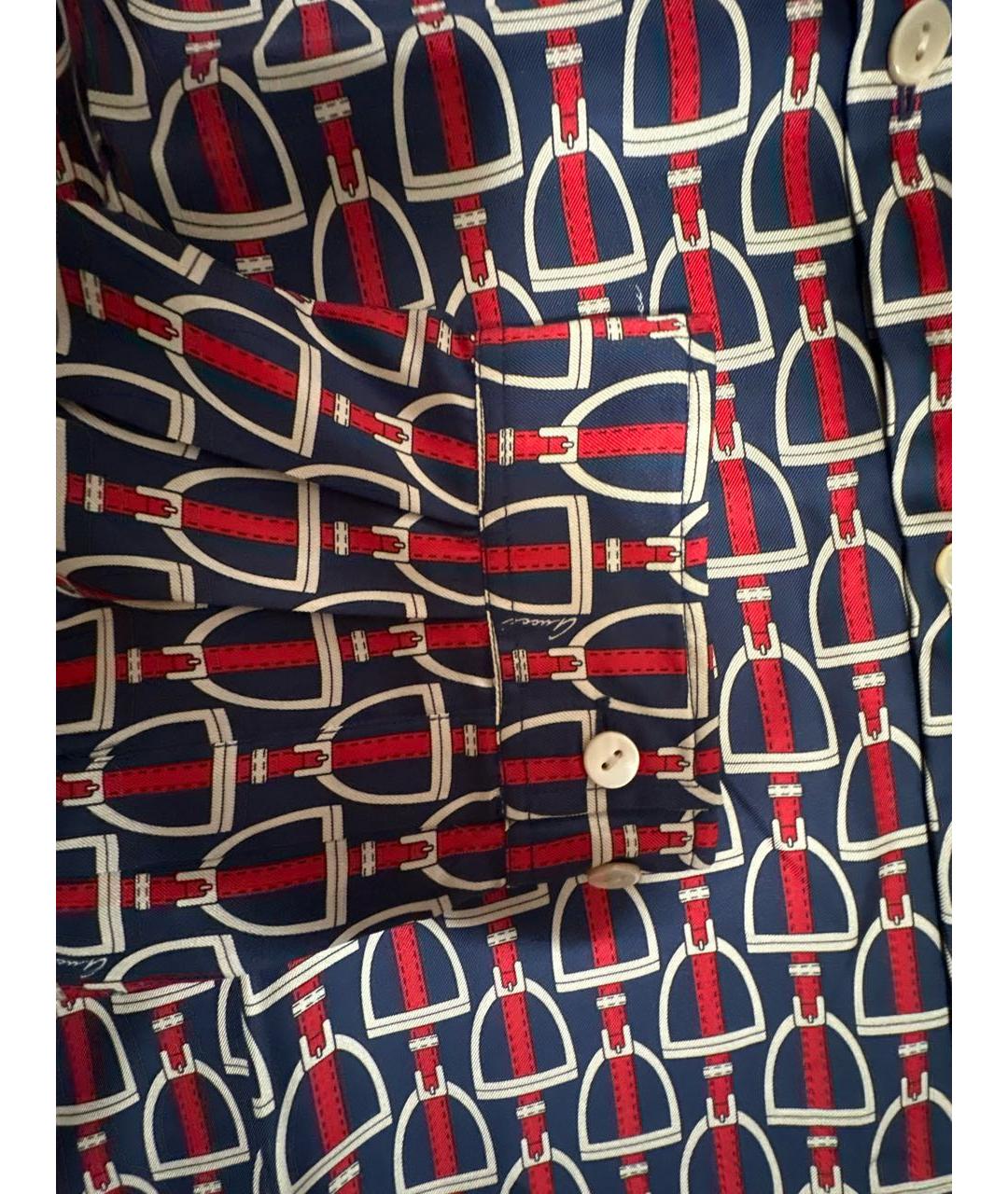GUCCI Шелковая кэжуал рубашка, фото 4