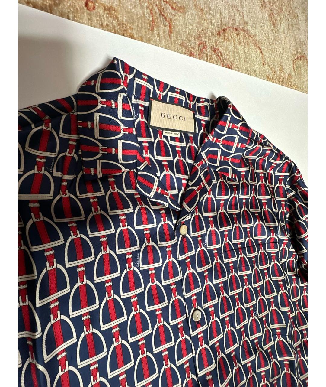 GUCCI Шелковая кэжуал рубашка, фото 3