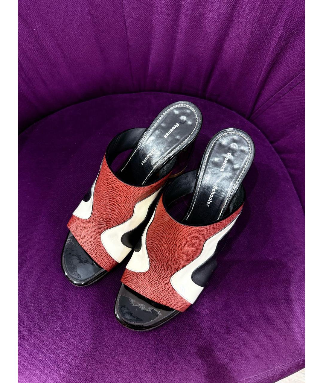 PROENZA SCHOULER Мульти кожаные мюли, фото 4