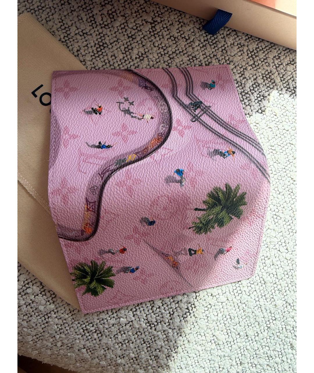 LOUIS VUITTON Розовая визитница, фото 3