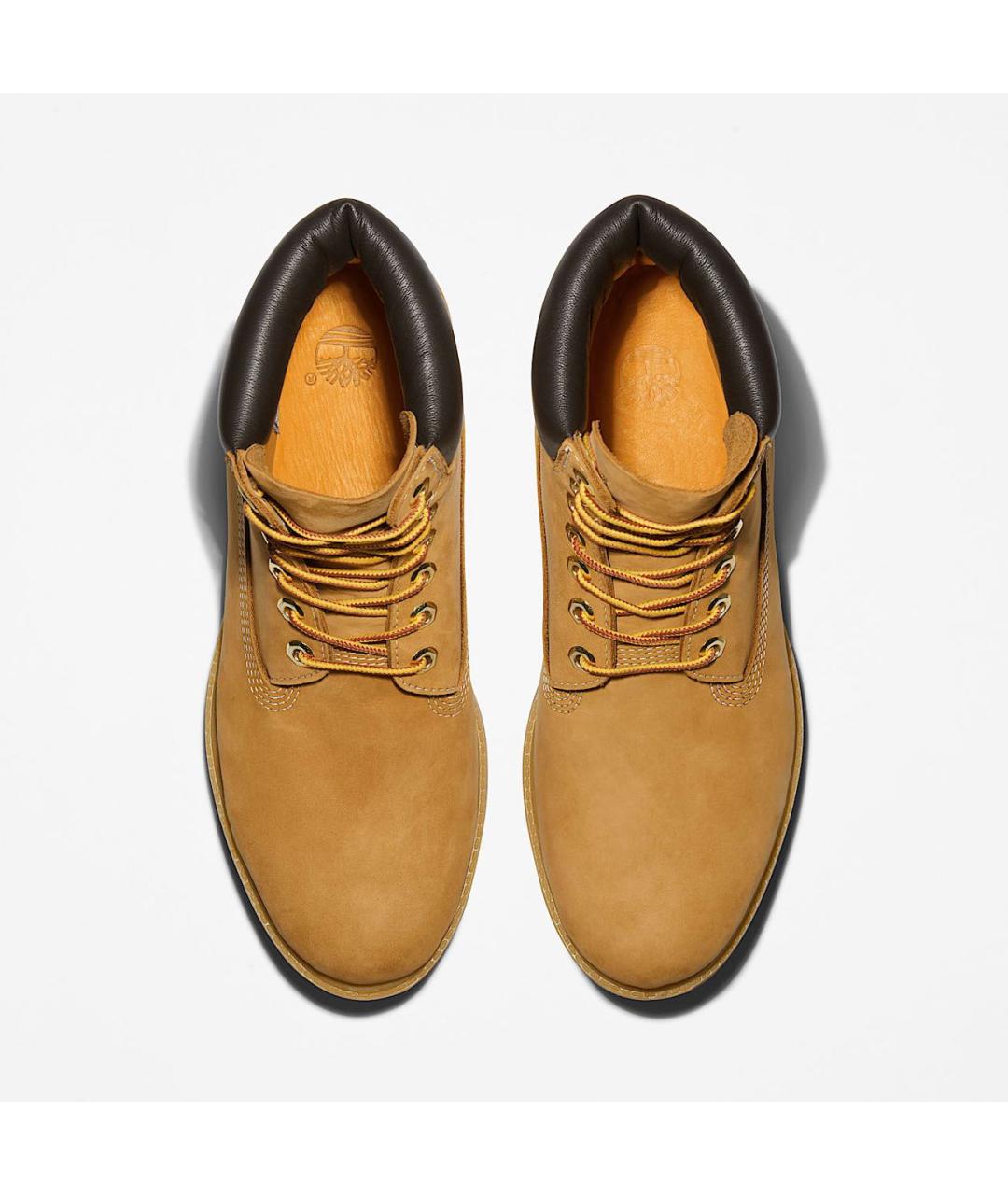 TIMBERLAND Горчичные кожаные высокие ботинки, фото 3