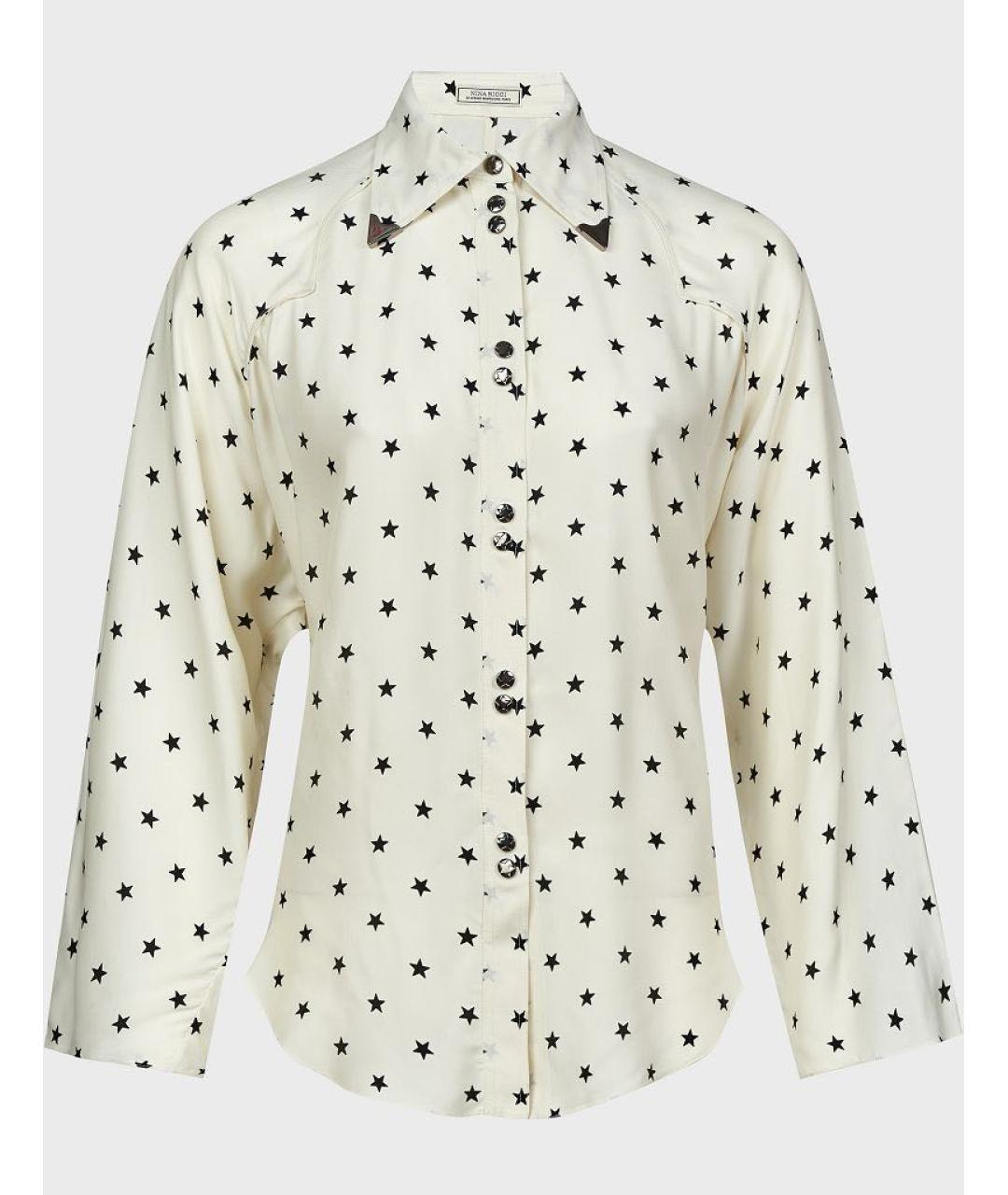 NINA RICCI Мульти шелковая блузы, фото 8
