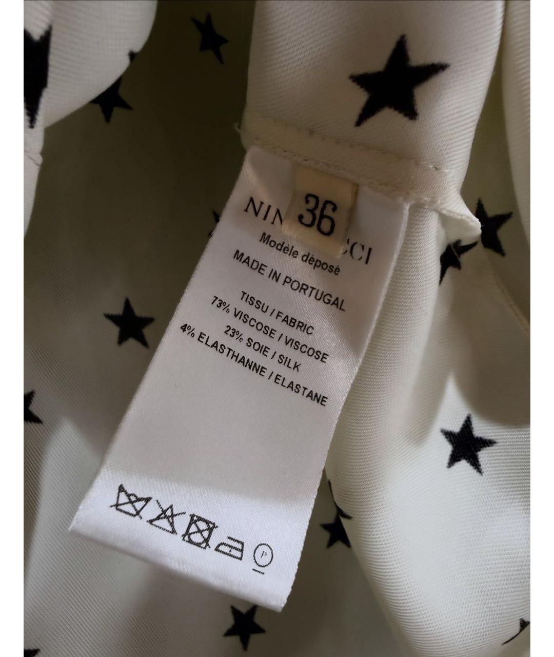 NINA RICCI Мульти шелковая блузы, фото 5