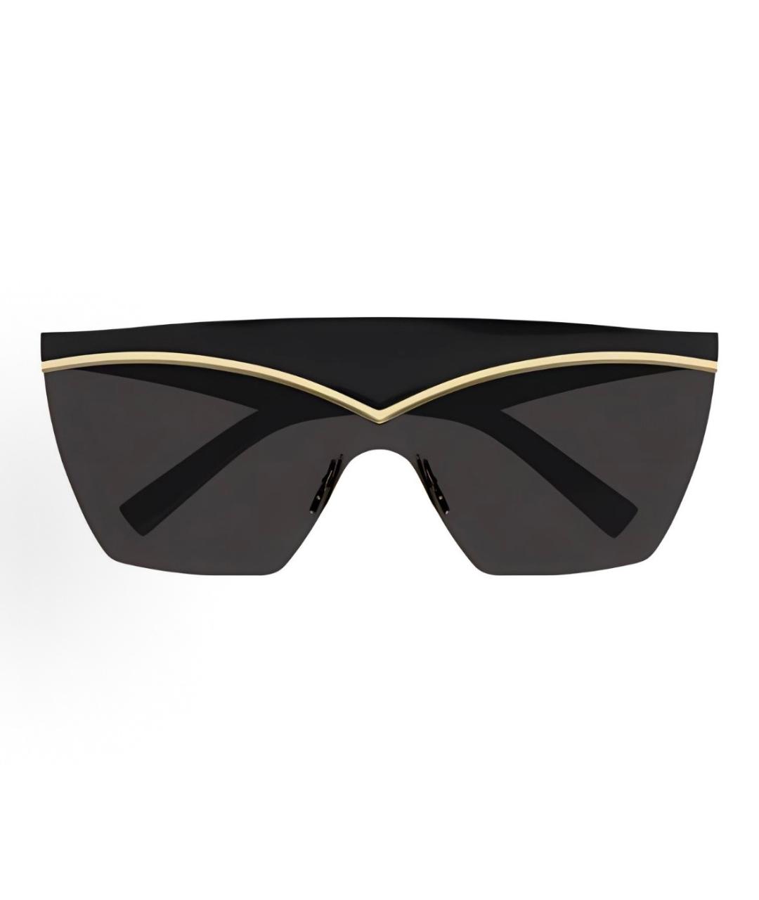 SAINT LAURENT Черные пластиковые солнцезащитные очки, фото 3